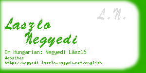 laszlo negyedi business card